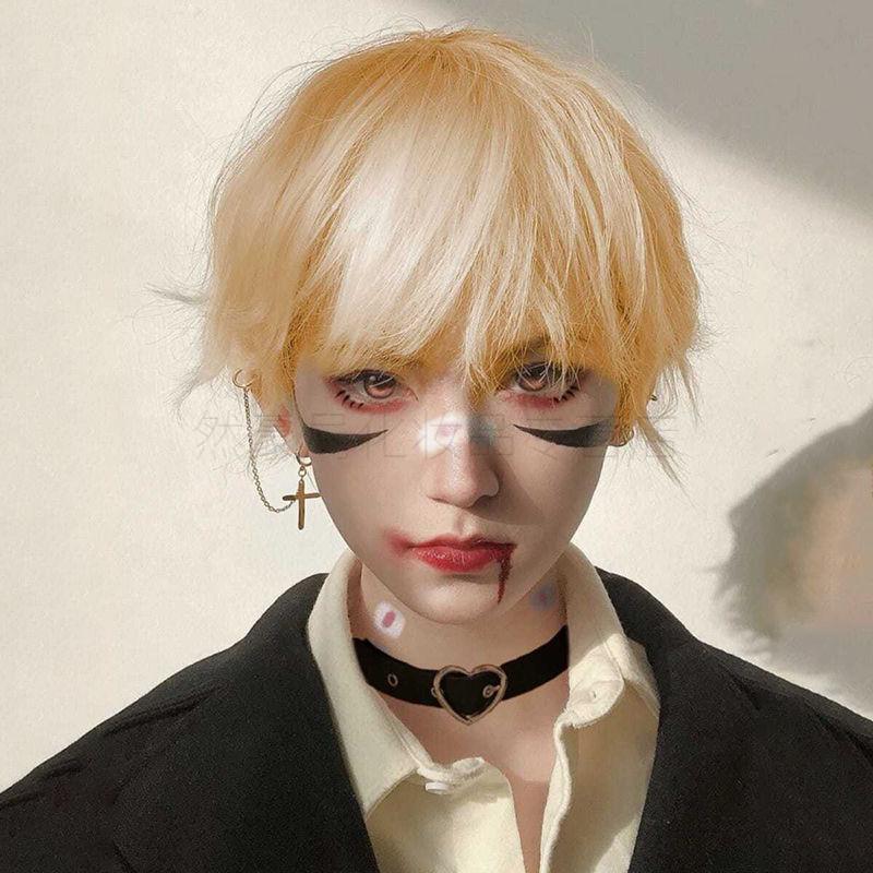 假发男短发正太少年帅气cos日系动漫假毛日常万用韩版时尚全头套自然