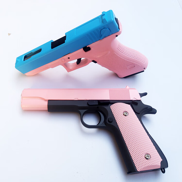 新款空挡快拆玩具枪抛壳格洛克快拆空仓挂机发射软弹m1911手拉q1男孩