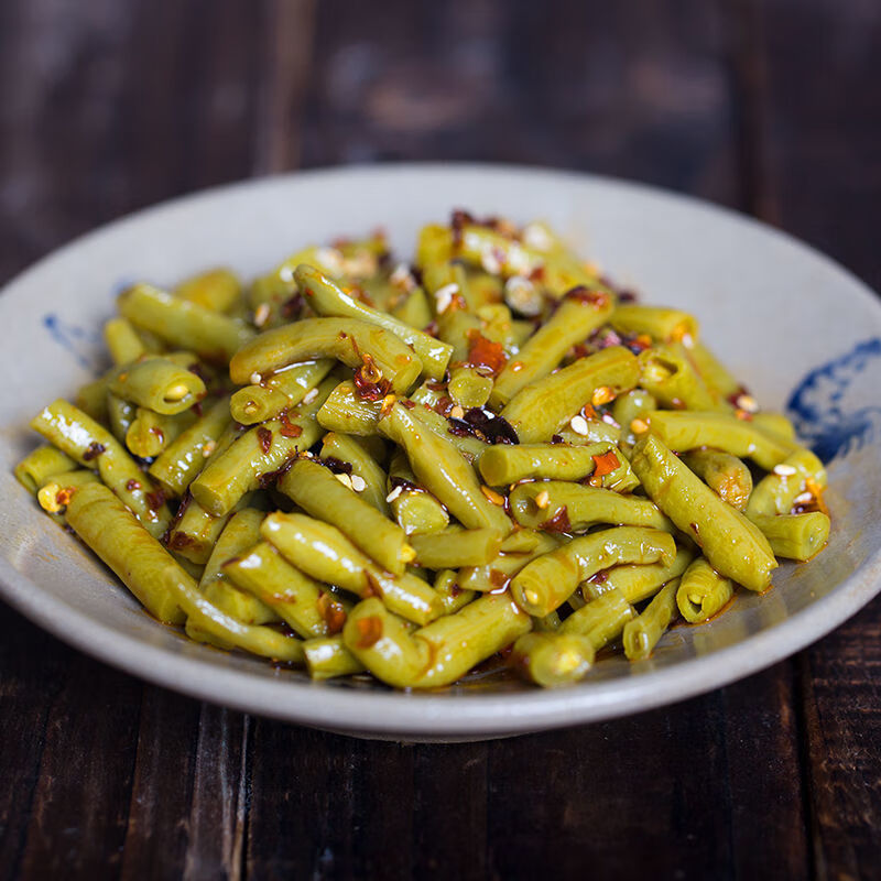 广西酸豆角老坛腌制泡豇豆酸脆咸菜螺蛳粉配菜商用可批发长条酸豆角