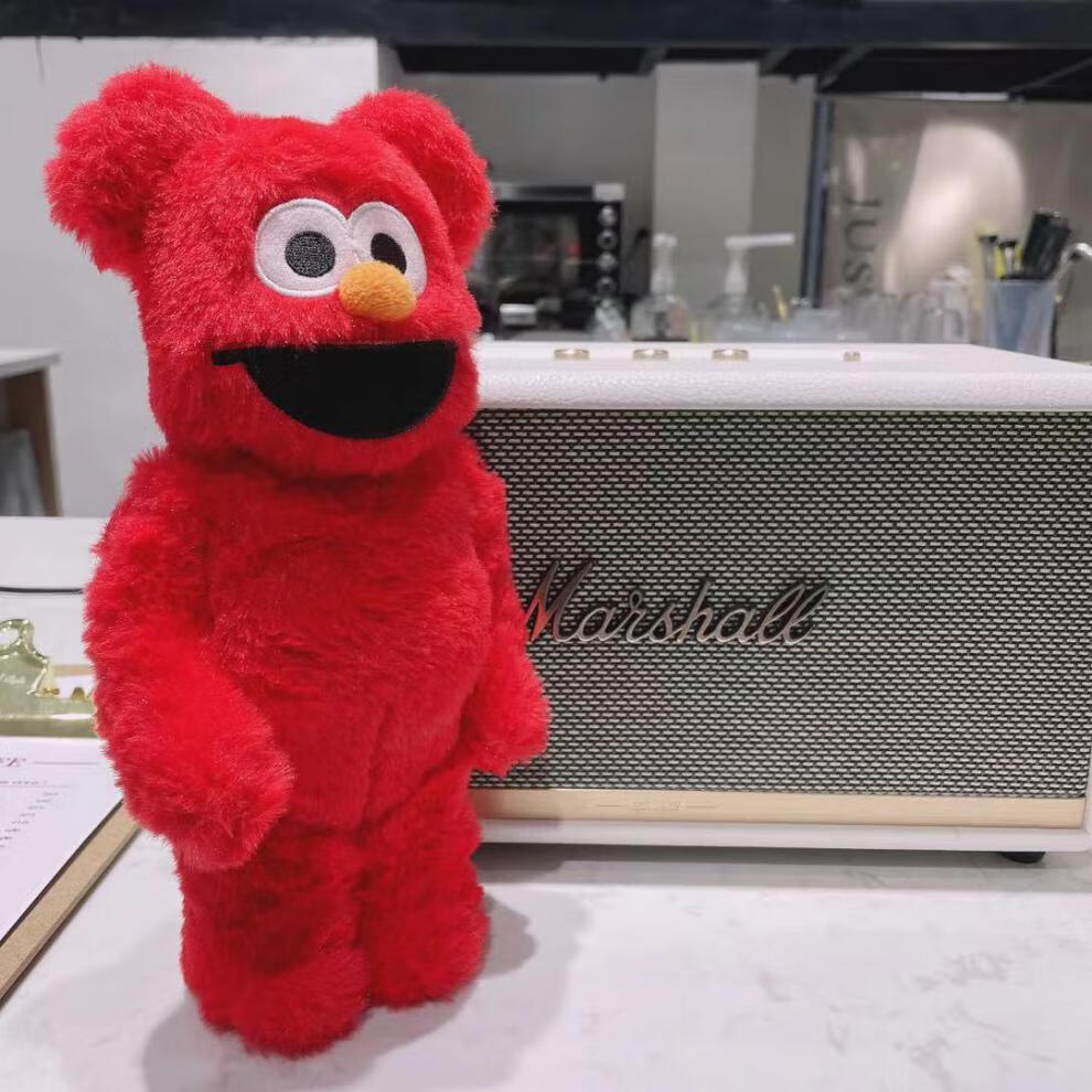 芝麻街甜饼怪cookiemonster毛绒玩偶暴力熊积木熊家用金银兔40028cm