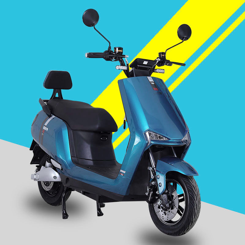 新款n9电动车成人电瓶车72v长跑王金牛电摩踏板车代步车黑色长跑王72v