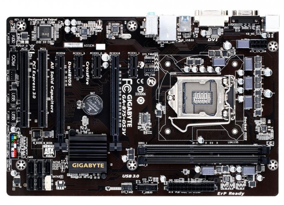gigabyte/技嘉 b75m-d3v d2v hd3 d2p d3h ds3v台式机电脑主板 浅绿