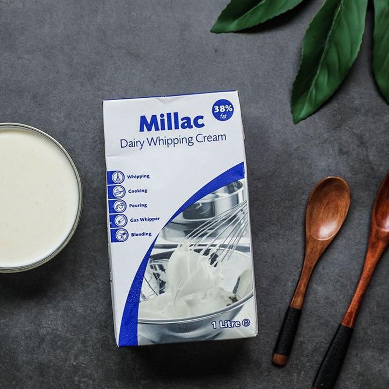 蓝风车淡奶油1l蓝米吉动物性稀英国进口蛋糕裱花家用烘焙原料蓝风车淡