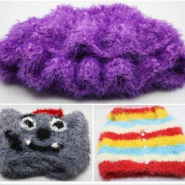 喜圣多新品珊瑚水貂绒凤羽绒毛线凤毛线珊瑚仿仿水貂绒宝宝围巾线编织