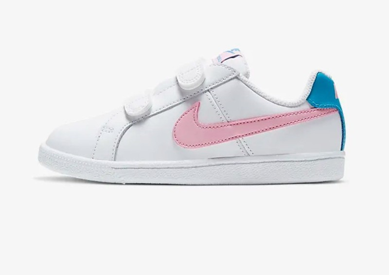 耐克nike2021春秋季新款男女中小童低帮魔术贴小白鞋休闲板鞋运动童鞋