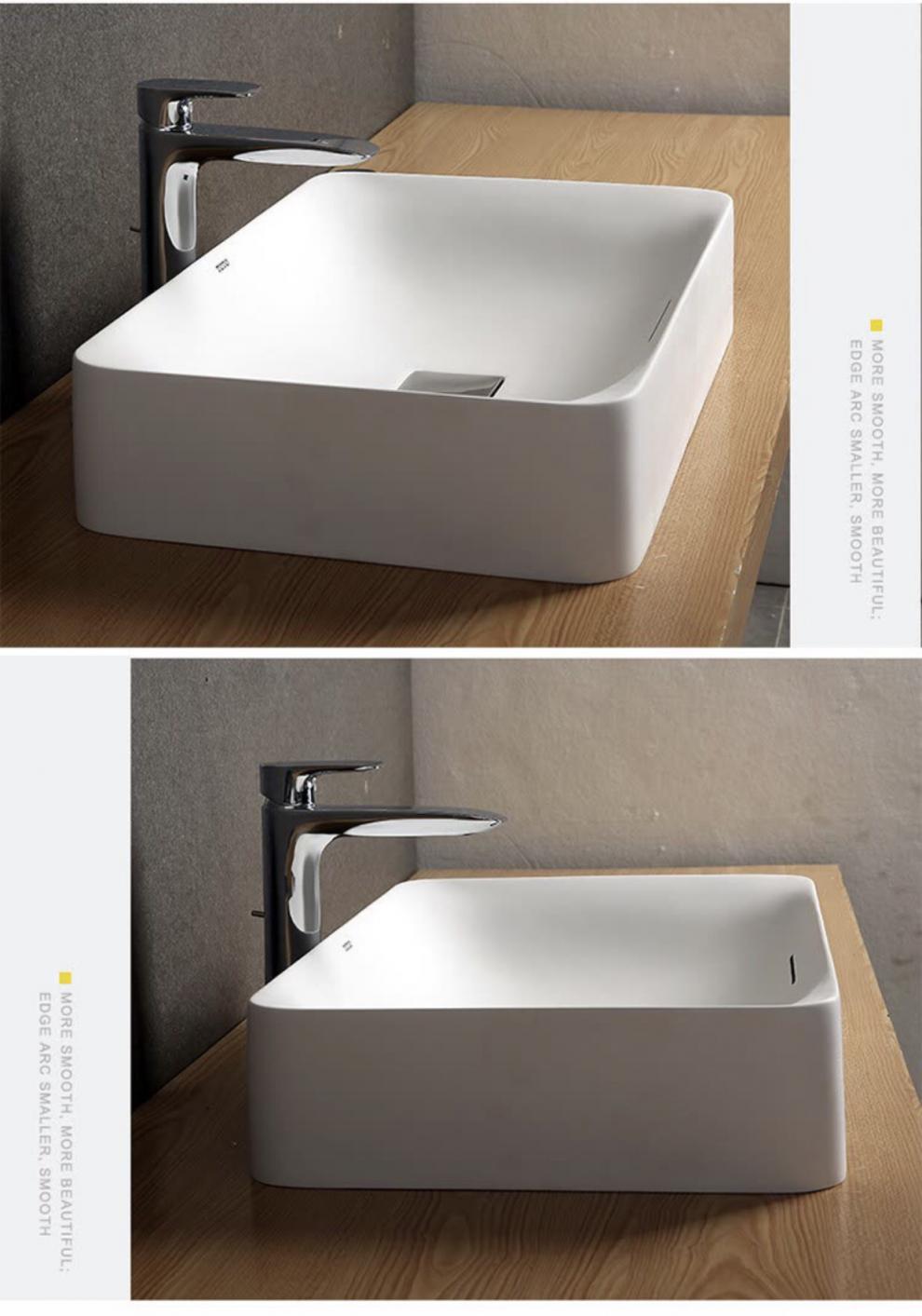 路途toto台上盆pjs03w台盆家用洗脸盆长方形洗手盆陶瓷桌上式艺术盆