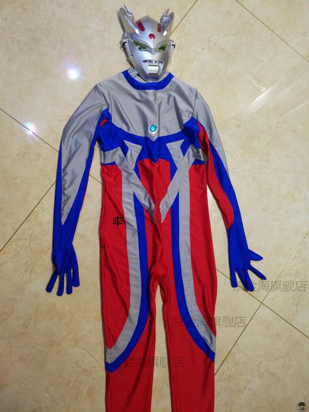 万圣节cosplay服装赛罗奥特曼cos衣服装成人奥特曼连体紧身衣130140cm
