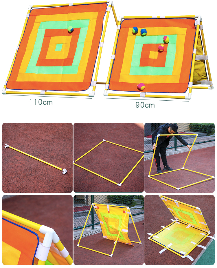 玩具投掷盘幼儿园小班体育运动类器械游戏自制活动器材脸谱投掷盘黄