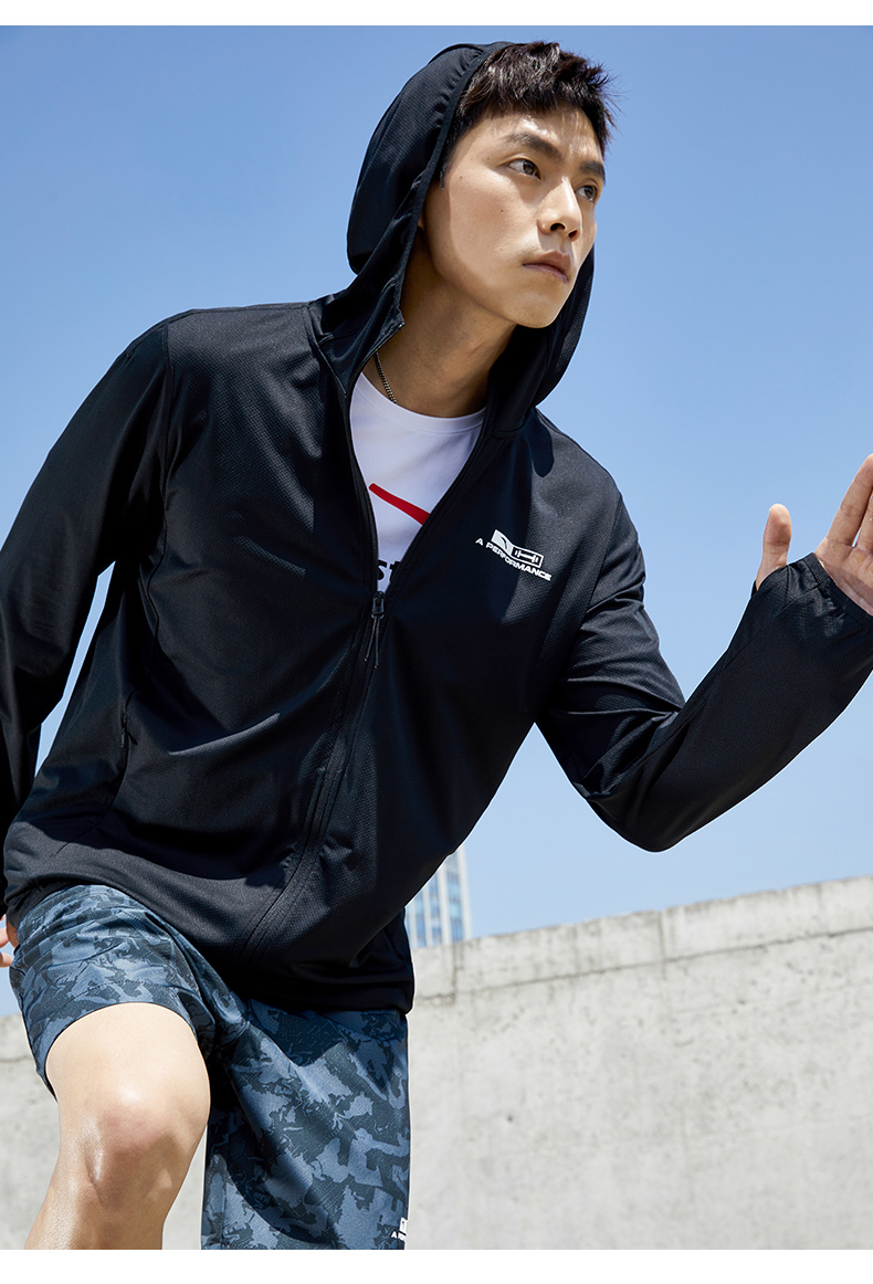 安踏防晒服男抗紫外线upf40轻薄透气运动外套男2022夏季新款防晒户外