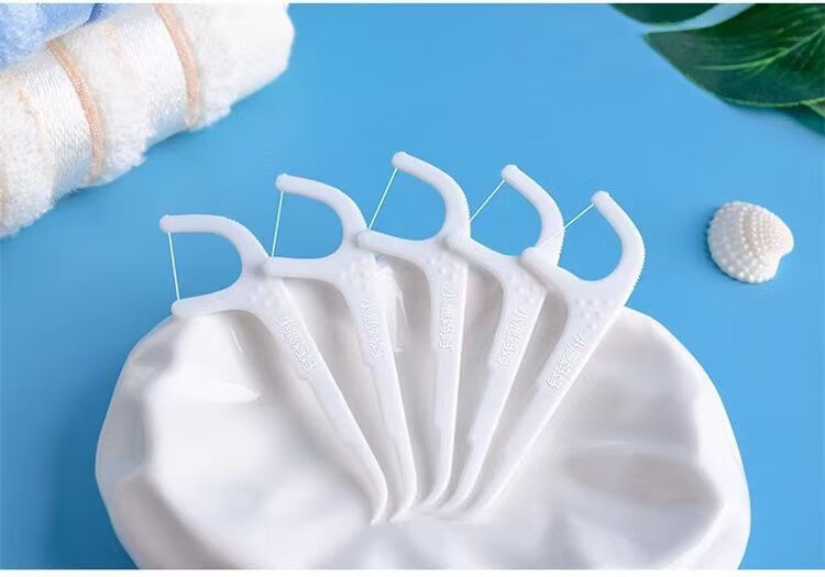 小鹿妈妈牙线超细牙线棒经典剔牙签独立包装经典超细滑洁齿牙线棒50支