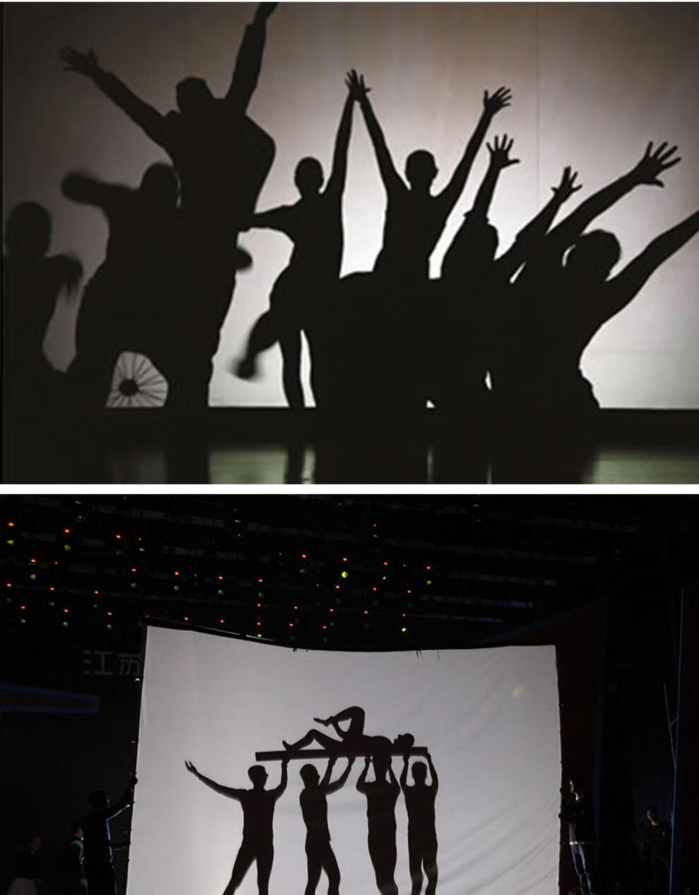 影子舞道具幕布灯光手影舞柔光打光灯800w红头灯白色影子剧灯光幕布