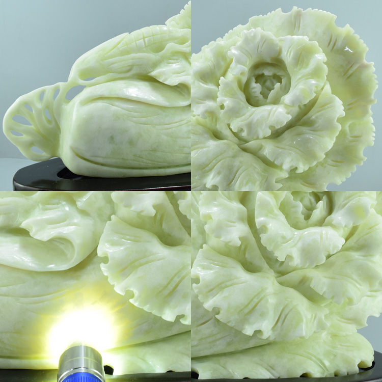 岫玉摆件岫岩玉石白菜摆件天然精品辽宁岫玉玉米雕件乔迁玉件 220号