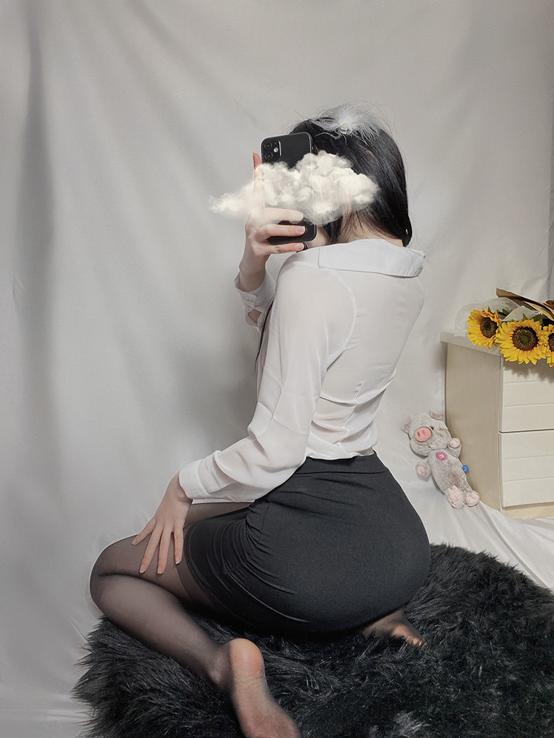 性感内衣包臀秘书ol制服i诱惑教师套装透i视套装三件套女装上衣包臀裙