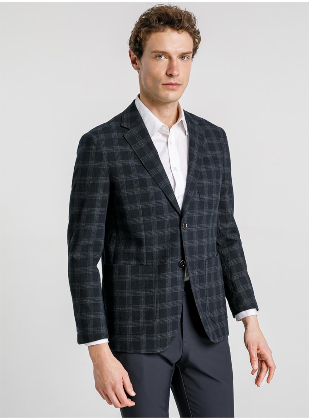 【商场同款】金利来西装官方直发纯羊毛柔软舒适修身显瘦格纹商务休闲