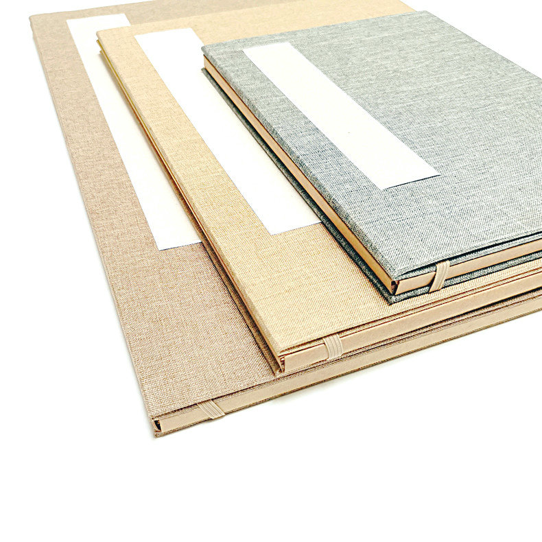 国画生宣卡片纸 志道堂古法宣纸画片镜面卡·纸硬卡亚麻函套便携写生