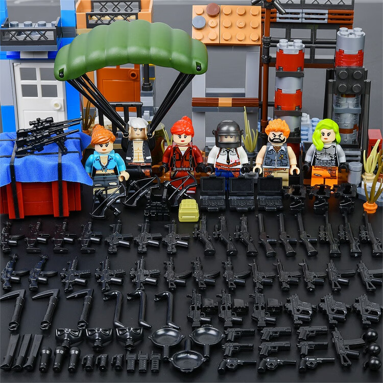 乐高(lego)中国积木绝地求生吃鸡和平精英战场套装益·智拼装男孩