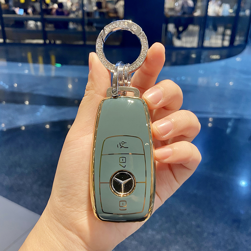 奔驰c260l钥匙套女ec级a200车壳glc300lgle260le350扣c200l包a款奶奶