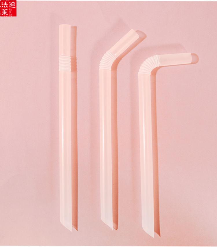 馒头纸一次性吸管200弯头独立纸包装孕妇儿童喝水奶茶吸管透明50只