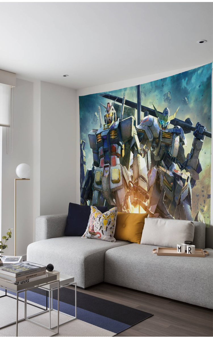 高达挂布机动战士seed挂布ins装饰床头背景布卧室挂毯网红房间墙gd20