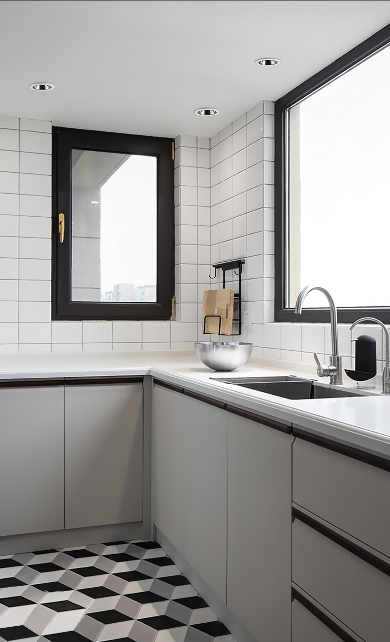 厨房筒灯大瓦数浴室深防眩防水射灯cob厨房卫生间淋浴房防雾嵌入式