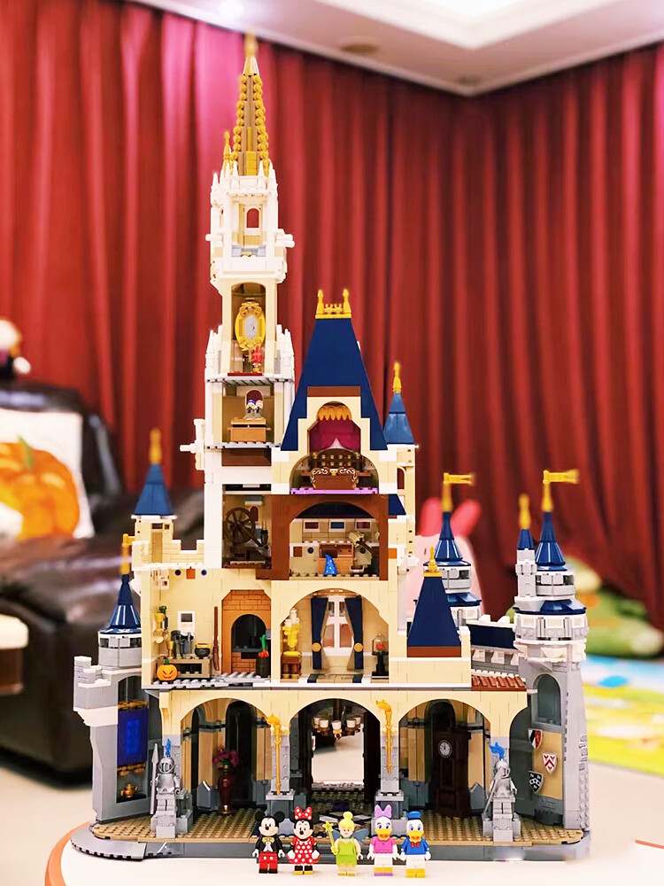 乐高(lego)迪士尼梦幻樱花庄园大型城堡积木同款moc樱花拼装女孩系列