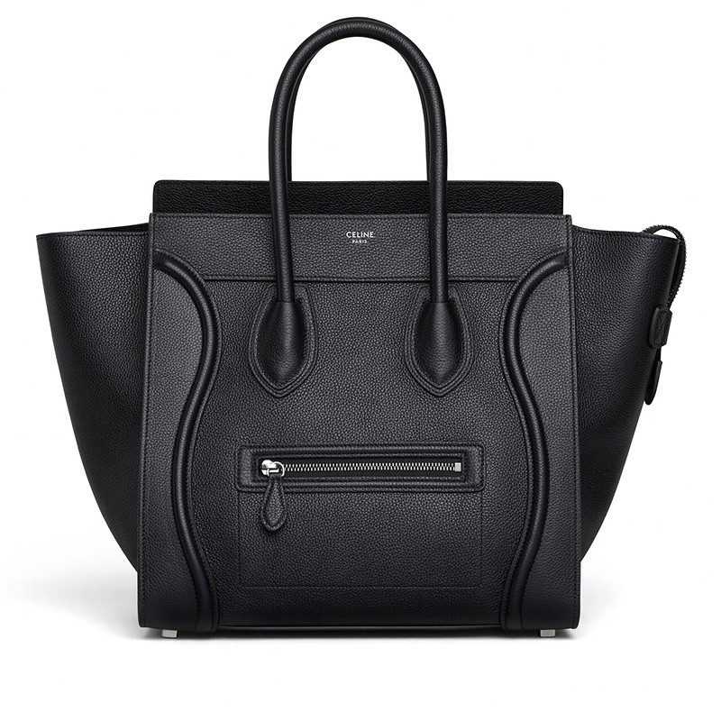 瑟琳celineluggagemini转鼓小牛皮手提包大号黑色313118cm送女朋友
