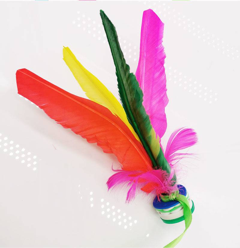 毽子儿童初学毽子儿童小学生幼儿园带绳子初学者比赛专用牛筋底健身