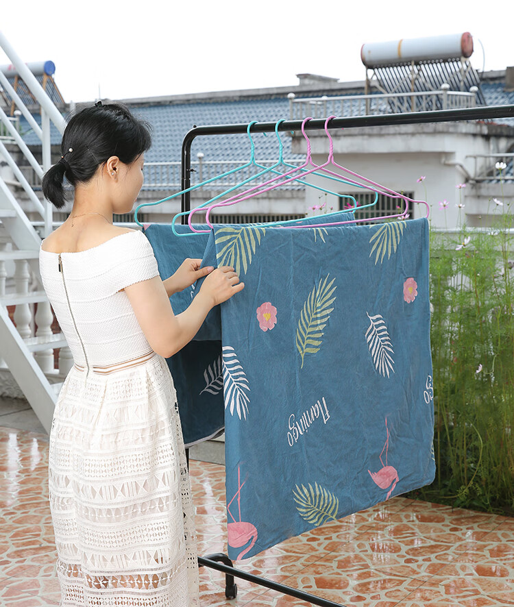 可狄kedi韩冠禾大衣架晒被子床单家用大号晾被单的被套浴巾超大加粗长