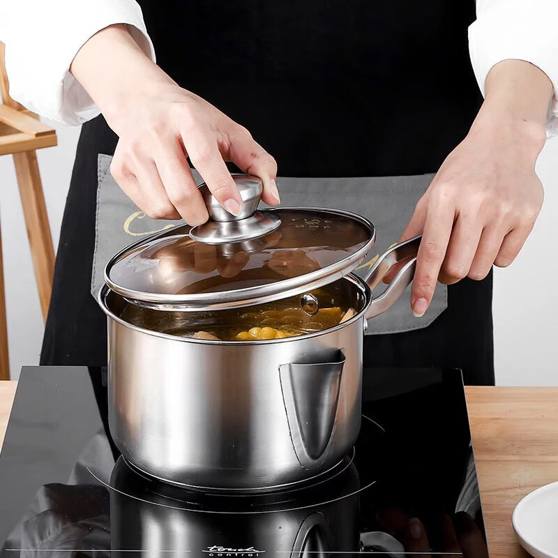 新品广东中宝炊具广东中宝厨具炊具汤锅不锈钢蒸锅家用燃气煮锅电磁炉