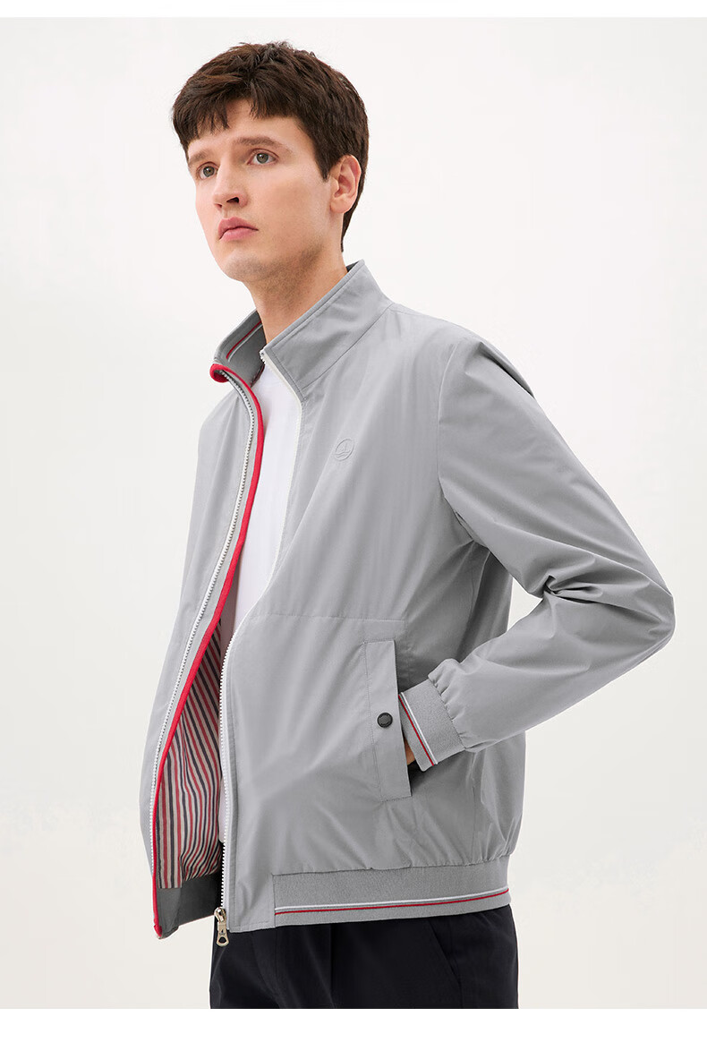 navigare意大利小帆船夹克衫男士秋季立领外套短款易打理茄克 藏青 l