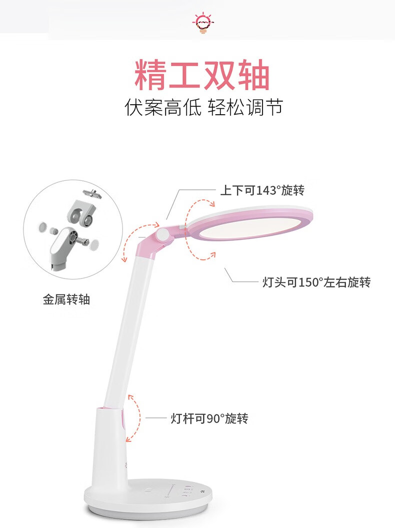 21，雷士照明（NVC）護眼台燈linefriends聯名款AAA級閲讀寫字作業兒童護眼燈 【Line-可妮兔】智能感光-獨立小 觸摸開關