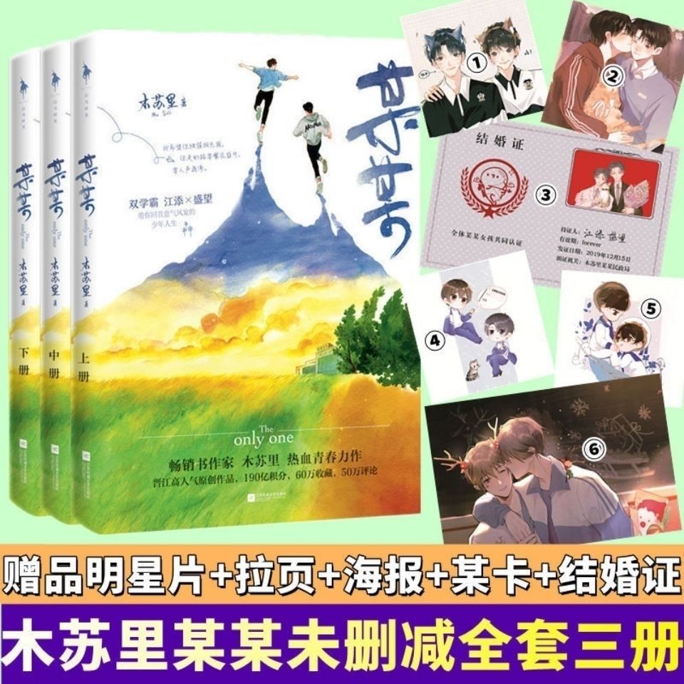 某某小说全套三本未删减木苏里青春校园耽美伪装学渣多规格某某三册加