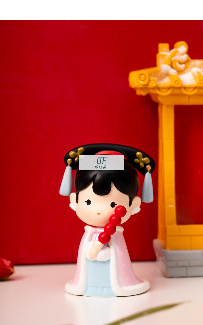 宫廷好物故宫人物盲盒古风文创公仔摆件lyh 小威武 已拆盒未拆袋,不