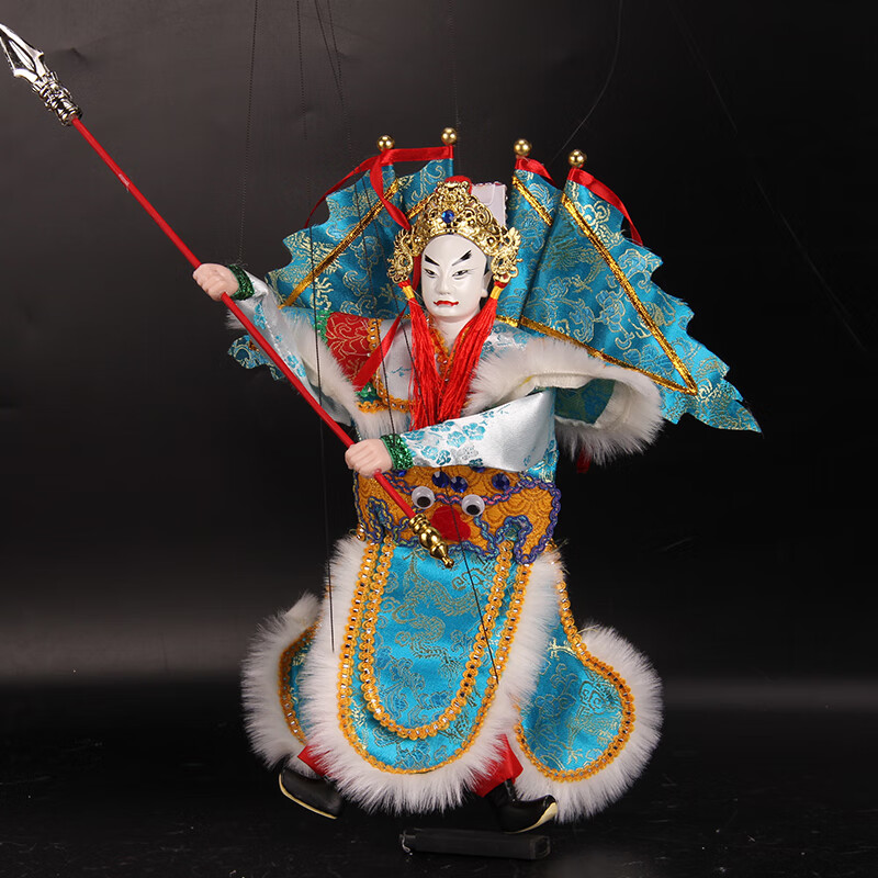 武生武将6条线加重脚傀儡戏手工制作中国风特色礼品木偶礼盒礼盒木偶