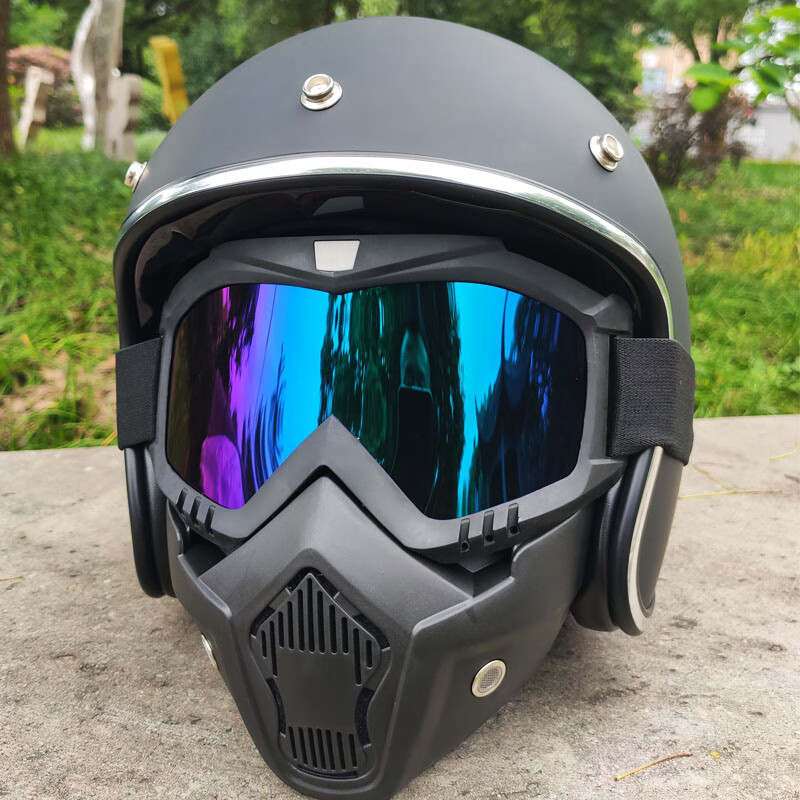 哈雷摩托车头盔加大号超大头胖子特大码4xl号男机车3/4半盔63到67cm可