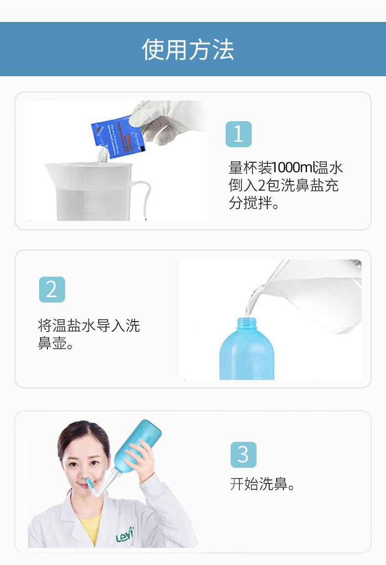 乐仪手动洗鼻器家用鼻炎鼻腔冲洗器儿童成人鼻窦炎医用洗鼻盐水 洗鼻