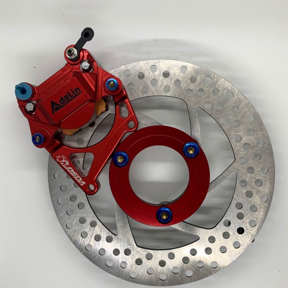 爱得利赛道版卡钳螃蟹对二电摩改装刹车配件n1s龟仔鬼火碟刹 单个赛道