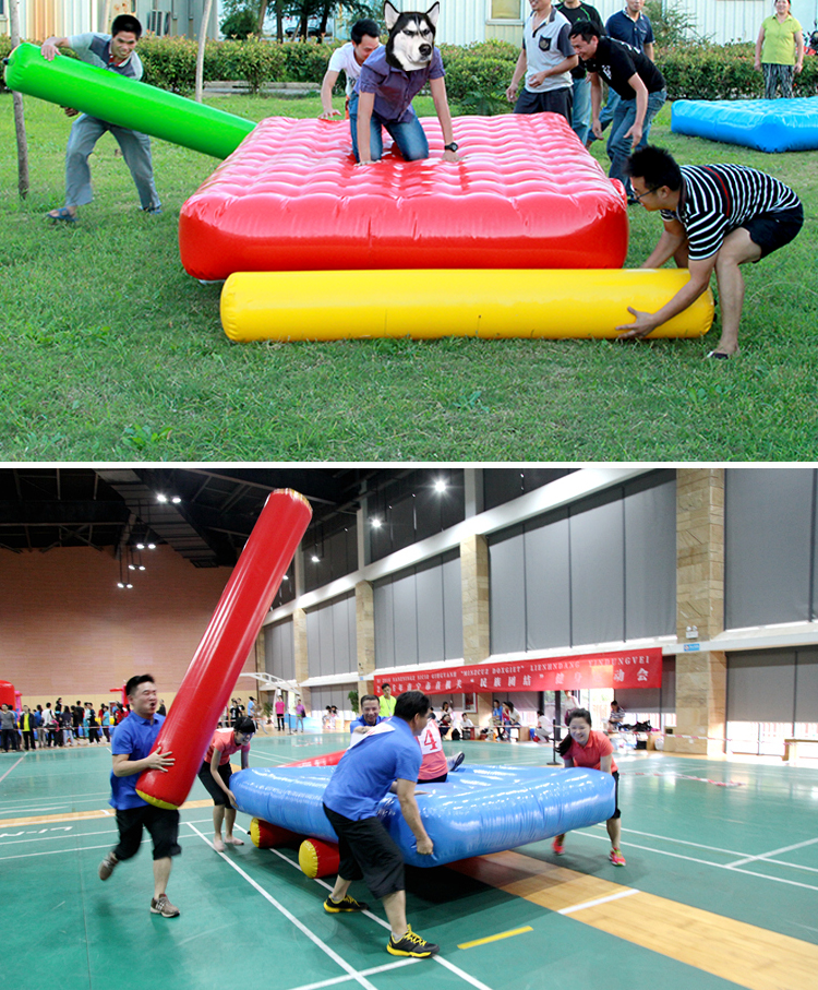 团建游戏道具 趣味运动会道具体智能户外团建器材充气车轮滚滚罗马