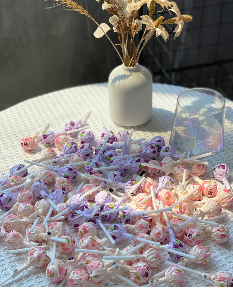 七夕情人节高颜值白桃棒棒糖花束520情人节礼物网红糖果礼盒装创意