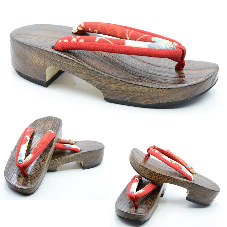 木屐木屐凉鞋cosplay桐木半月实木半月鞋好穿不累神里绫华大码长265