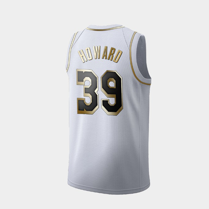 运动湖人8号24号纪念版球衣3号浓眉哥黑金白金运动篮球服白金麦基7xs