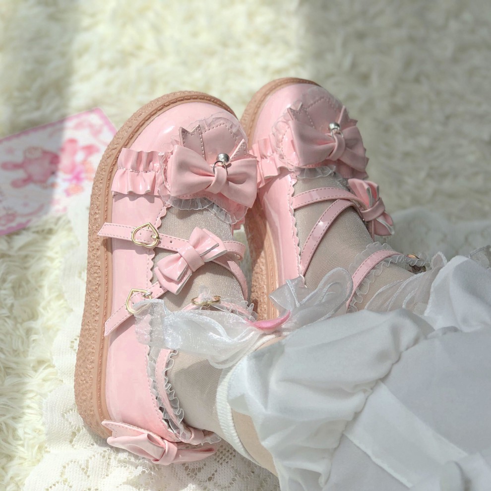 鞋子女学生韩版原宿风告白奶糕lo鞋蒲月梦原创lolita鞋洛丽塔女鞋学生