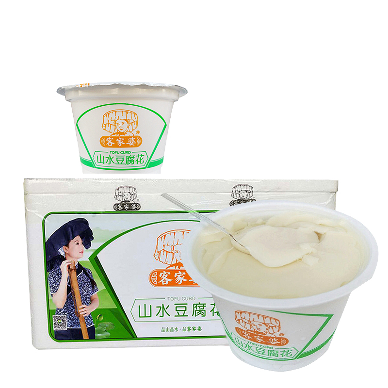 罗浮山特产客家婆豆腐花山水豆腐花原味冰糖红豆黑豆多规格原味双皮奶