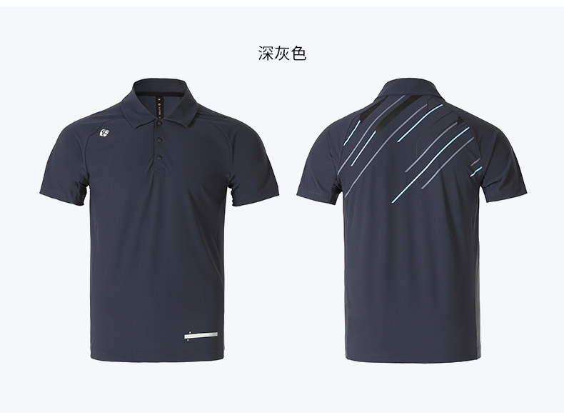 rapido韩国三星 2019男士短袖高尔夫运动休闲polo衫cn9342z08 深灰色