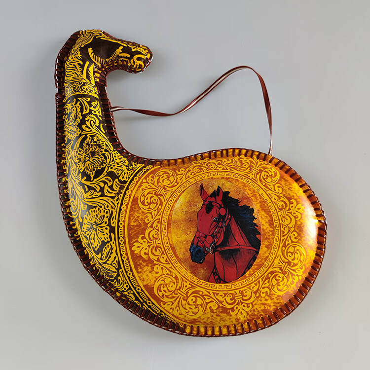 【民族风味】蒙古酒囊奶袋便携别样风情蒙古族特色皮囊酒壶空壶马头