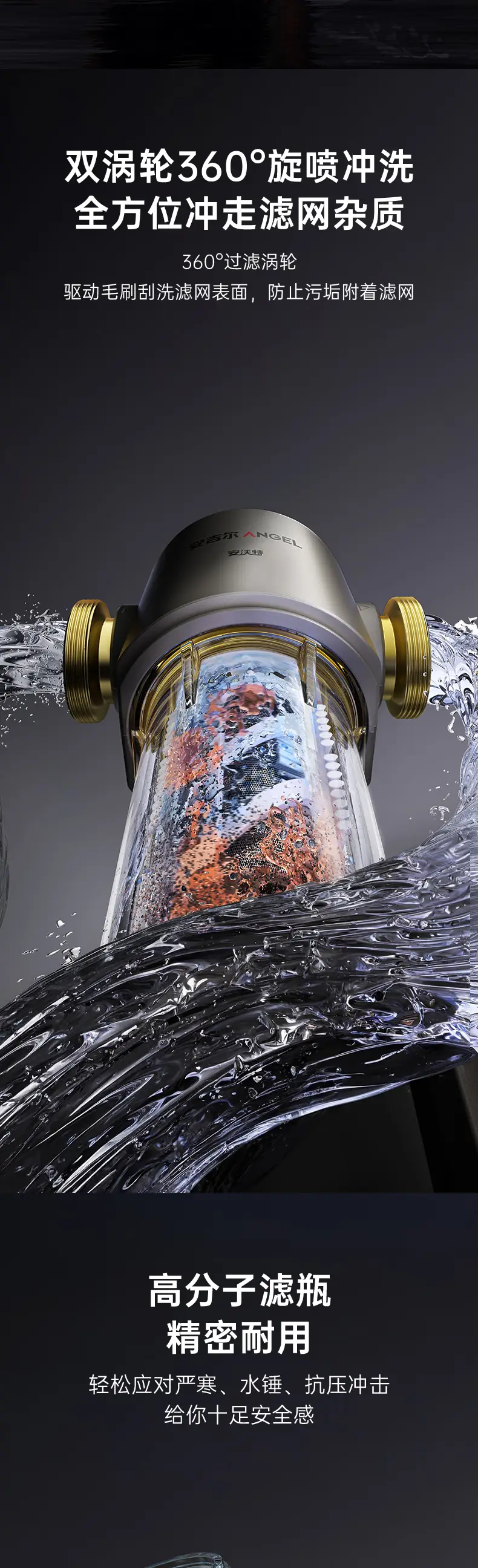 安吉尔前置净水器J3624-GWG-7000