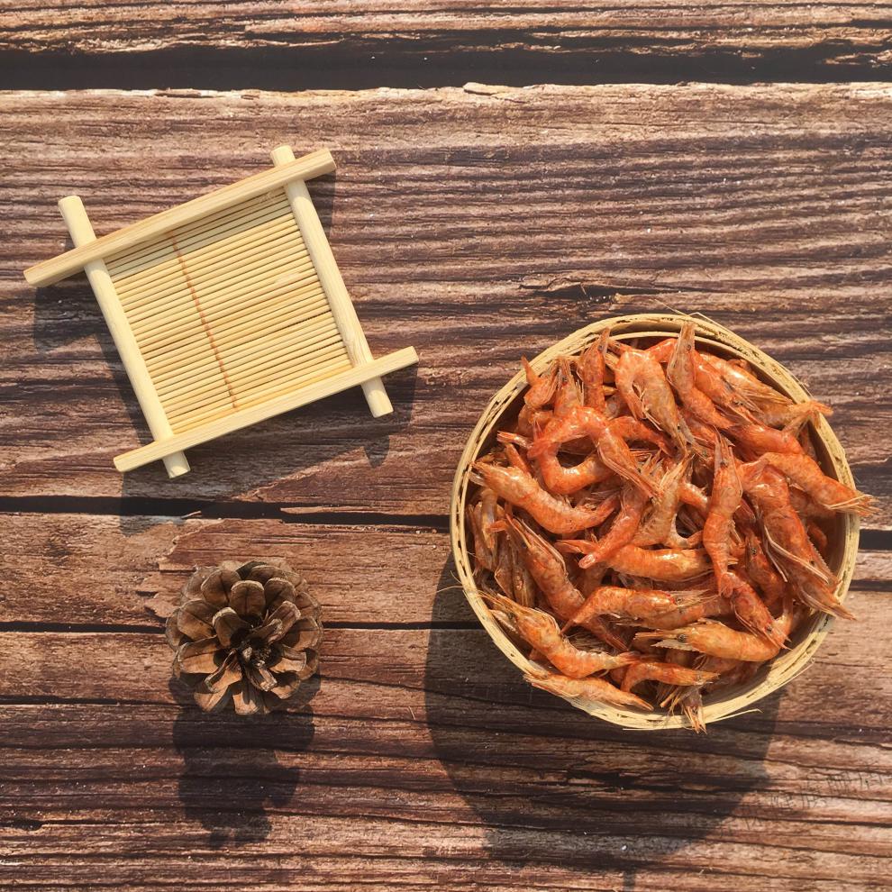 野生小河虾干500g淡水无盐干虾子红虾虾皮农家小虾米河虾干干货500g