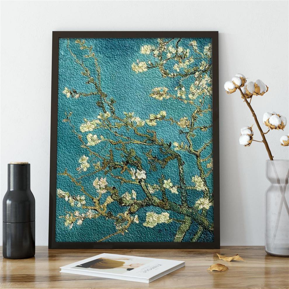 2022新款纸浆画 世界名画diy纸浆画材料包梵高杏花向日葵数字 秋天的