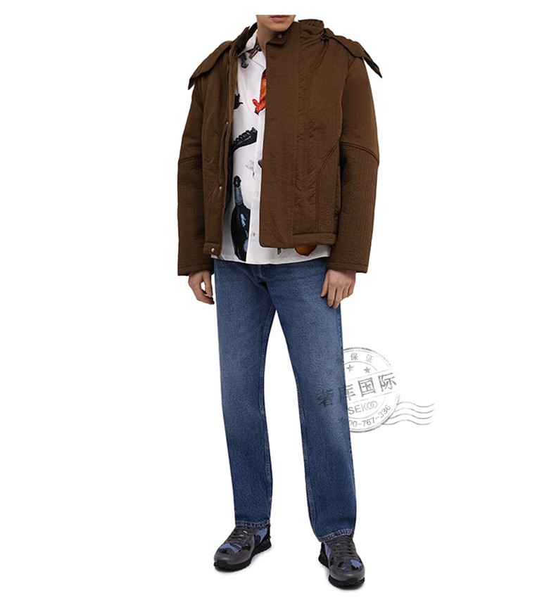 valentino华伦天奴男鞋牛皮铆钉迷彩图案运动休闲鞋 vy2s0723 qrk 2fm