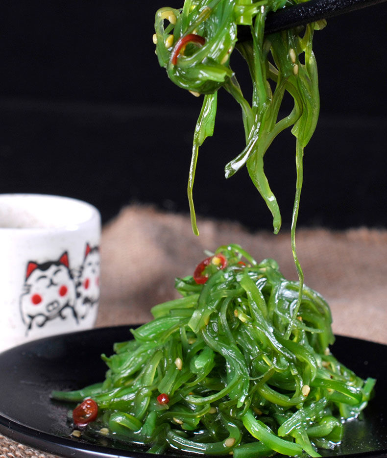 海产裙带菜海带裙菜宽叶金葵日式裙带菜开袋即食海带丝海藻沙拉寿司
